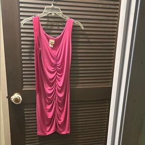 Fredrick’s of Hollywood Fuchsia Ruched Mini Dress
